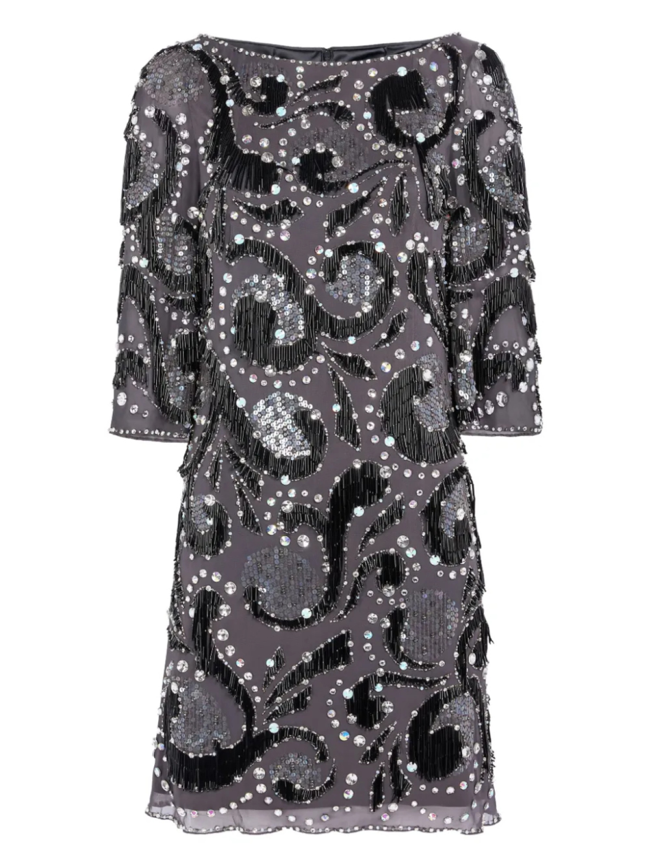 Мини-платье Китти Jenny Packham, серый 
Мини-платье Китти Jenny Packham, серый