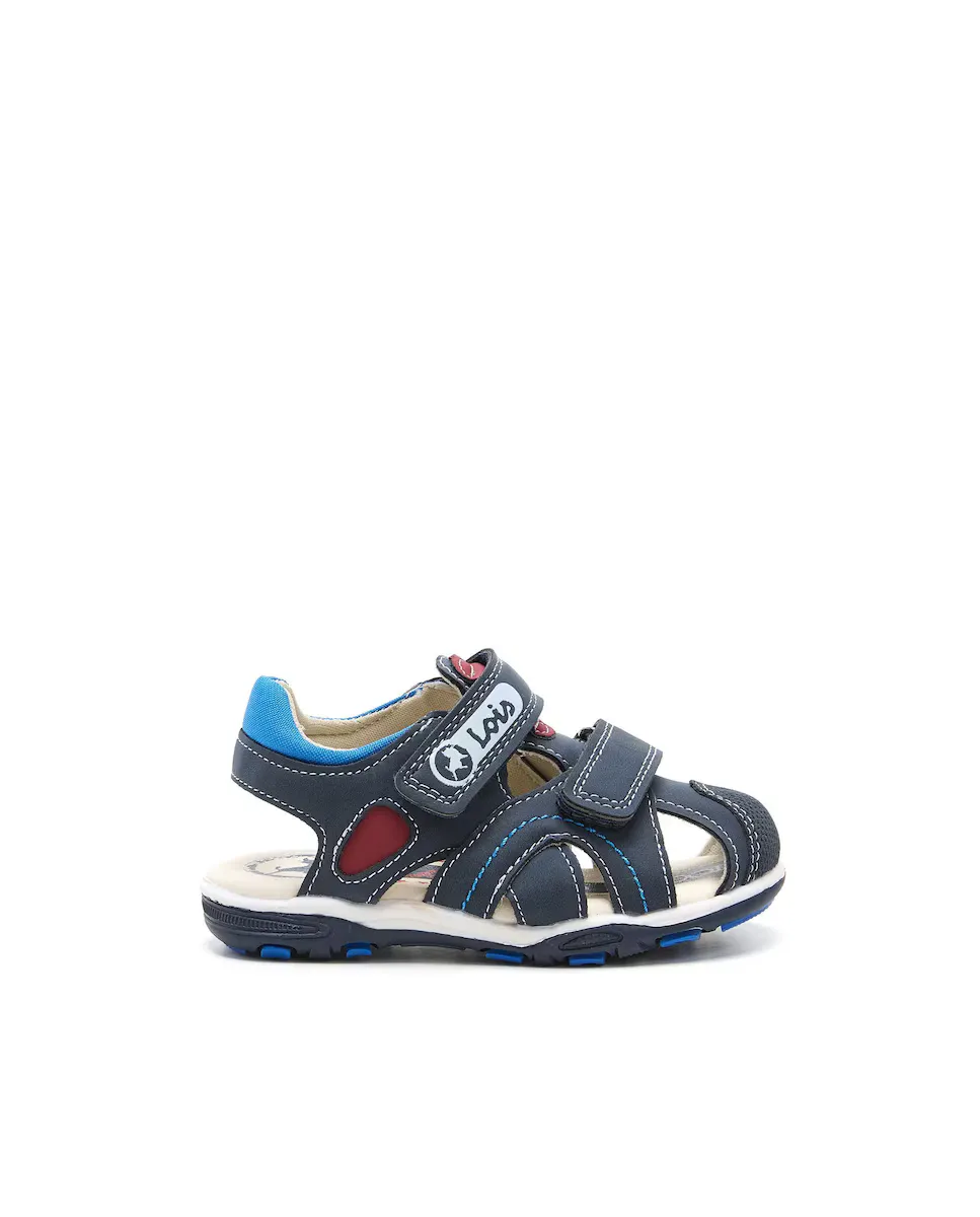 Сандалии для мальчиков с закрытым носком и регулируемой самоклеящейся застежкой Lois, тёмно-синий
Сандалии для мальчиков с закрытым носком и регулируемой самоклеящейся застежкой Lois, тёмно-синий