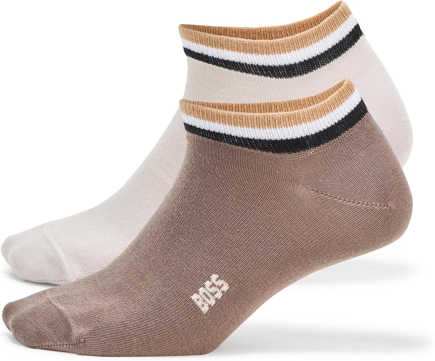 BOSS мужские носки с полоской на щиколотке, 2 пары, Cream/Cappuccino
BOSS мужские носки с полоской на щиколотке, 2 пары, Cream/Cappuccino