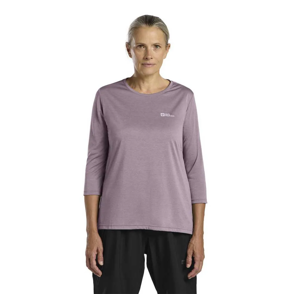 Футболка Jack Wolfskin Crosstrail 3/4 sleeve, фиолетовый 
Футболка Jack Wolfskin Crosstrail 3/4 sleeve, фиолетовый