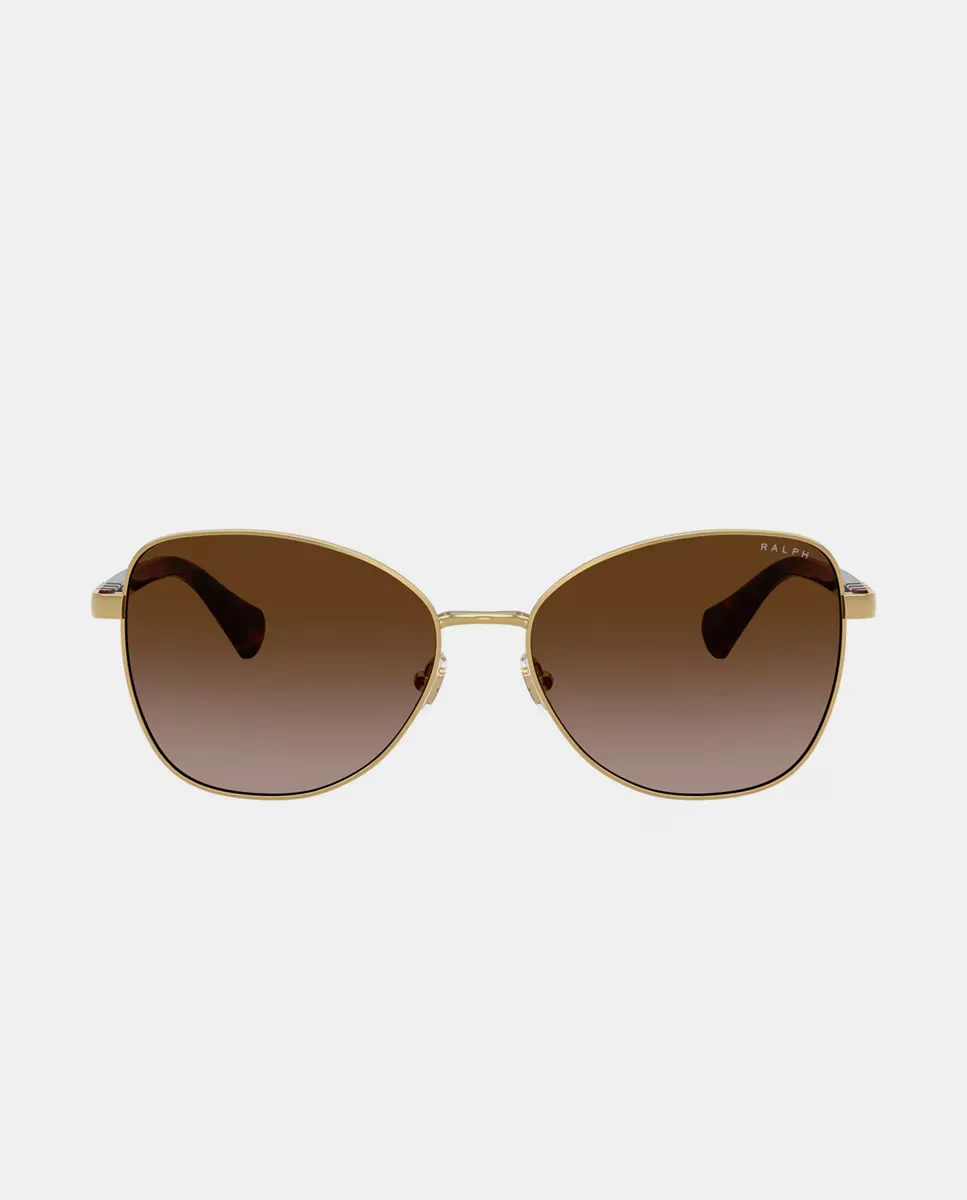 Женские солнцезащитные очки-бабочки с металлическим блеском и градиентными линзами Ralph Lauren, золотой
Женские солнцезащитные очки-бабочки с металлическим блеском и градиентными линзами Ralph Lauren, золотой