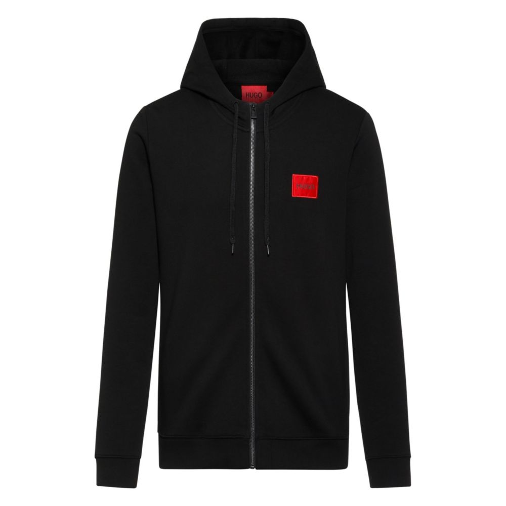 HUGO BOSS - Толстовка на молнии из махрового хлопка с нашивкой-логотипом, черный
HUGO BOSS - Толстовка на молнии из махрового хлопка с нашивкой-логотипом, черный