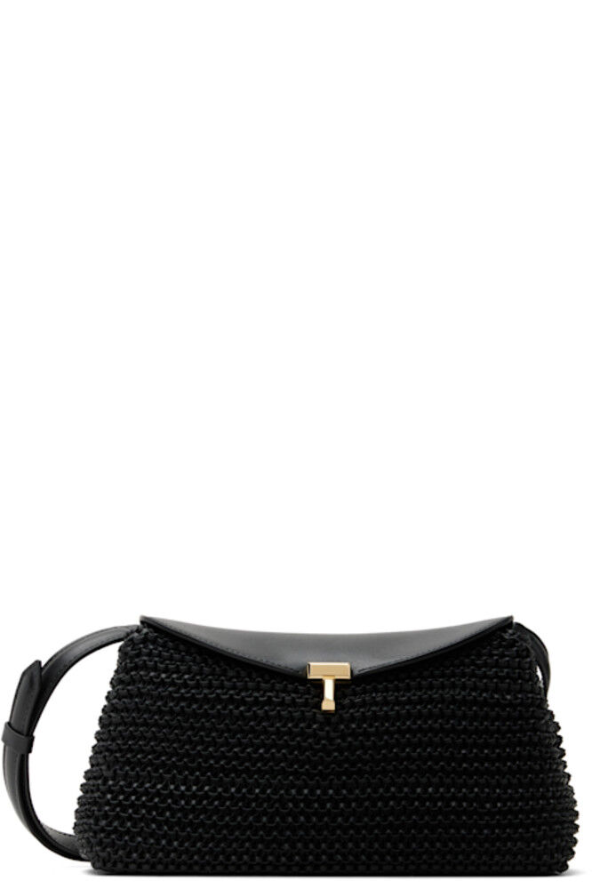 Черный клатч T-Lock из плетеной кожи TOTEME
Черный клатч T-Lock из плетеной кожи TOTEME