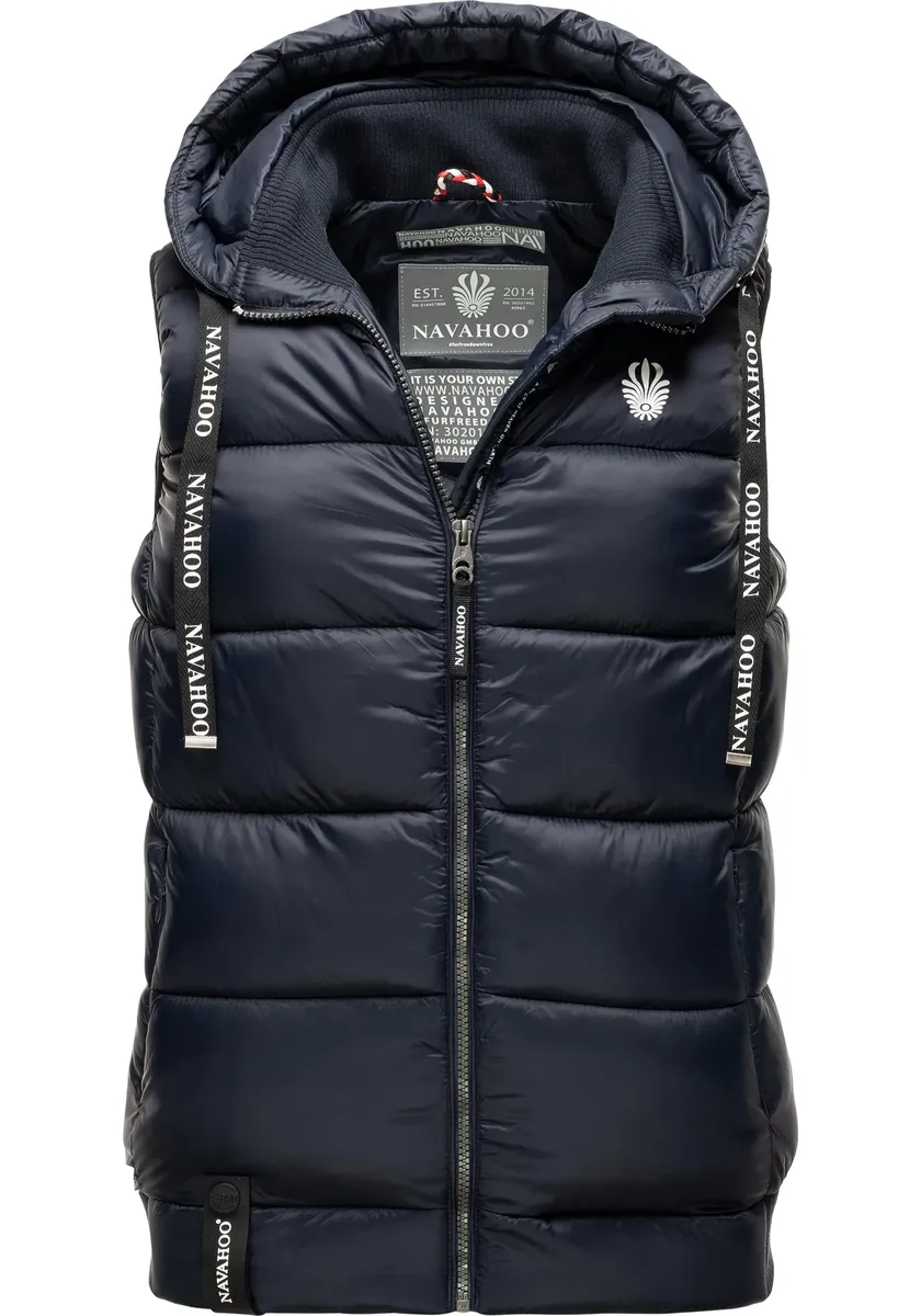 Стеганый жилет Navahoo "Kassidy", стильный женский жилет без рукавов с капюшоном, цвет морской волны
Стеганый жилет Navahoo "Kassidy", стильный женский жилет без рукавов с капюшоном, цвет морской волны