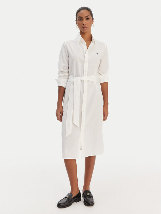 Платье-рубашка regular fit 211B18781001 Polo Ralph Lauren, белый
Платье-рубашка regular fit 211B18781001 Polo Ralph Lauren, белый