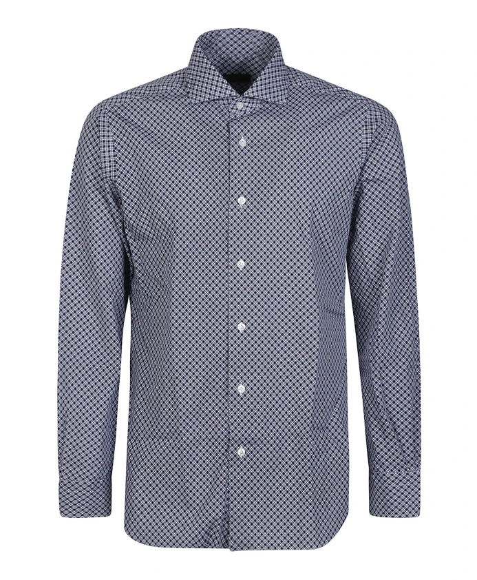 Рубашка с воротником Barba Napoli, синий
Рубашка с воротником Barba Napoli, синий