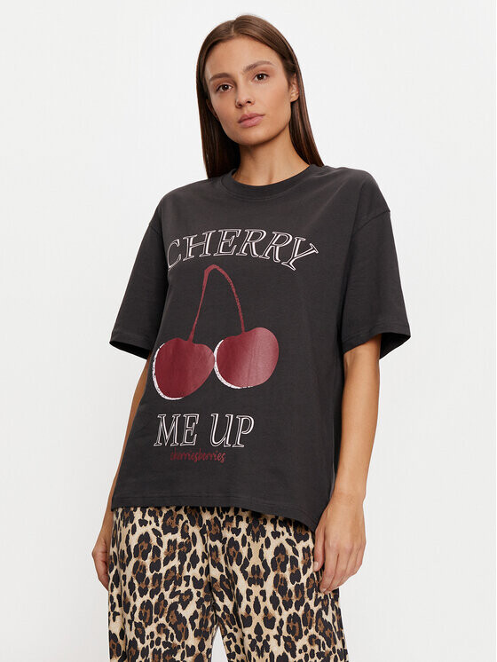 Футболка оверсайз Gina Tricot, черный
Футболка оверсайз Gina Tricot, черный