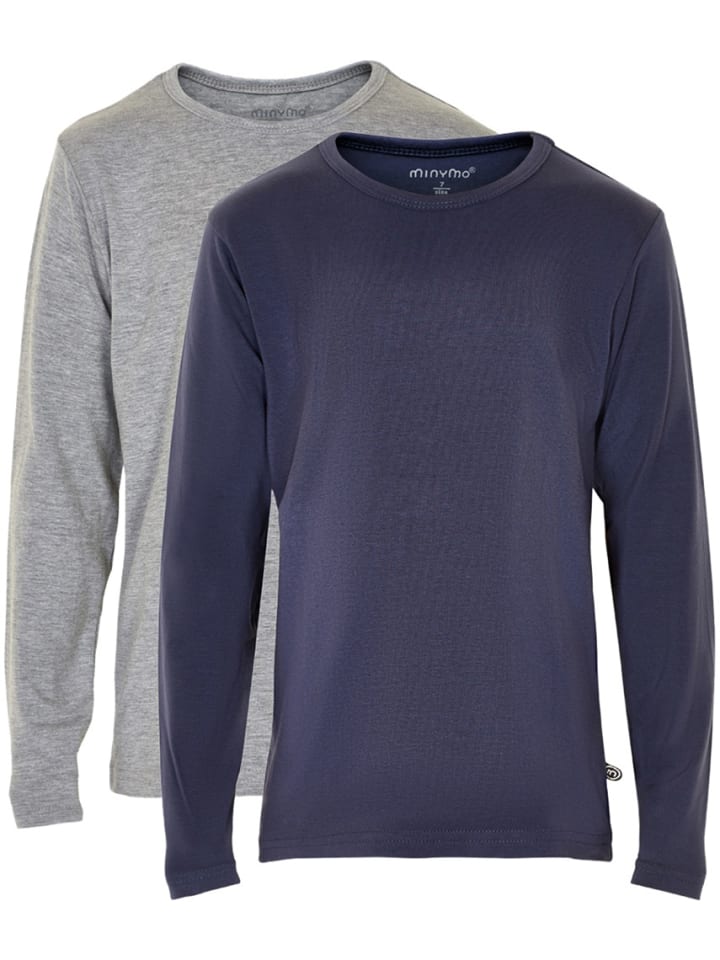 Детская рубашка с длинными рукавами синего цвета Minymo
Детская рубашка с длинными рукавами синего цвета Minymo