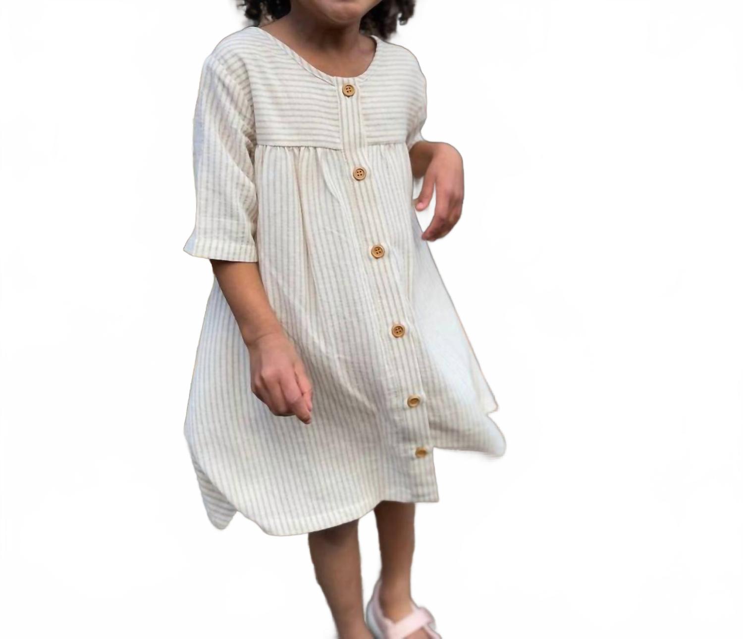 VIGNETTE Детское платье Georgia в бежево-коричневую полоску
VIGNETTE Детское платье Georgia в бежево-коричневую полоску