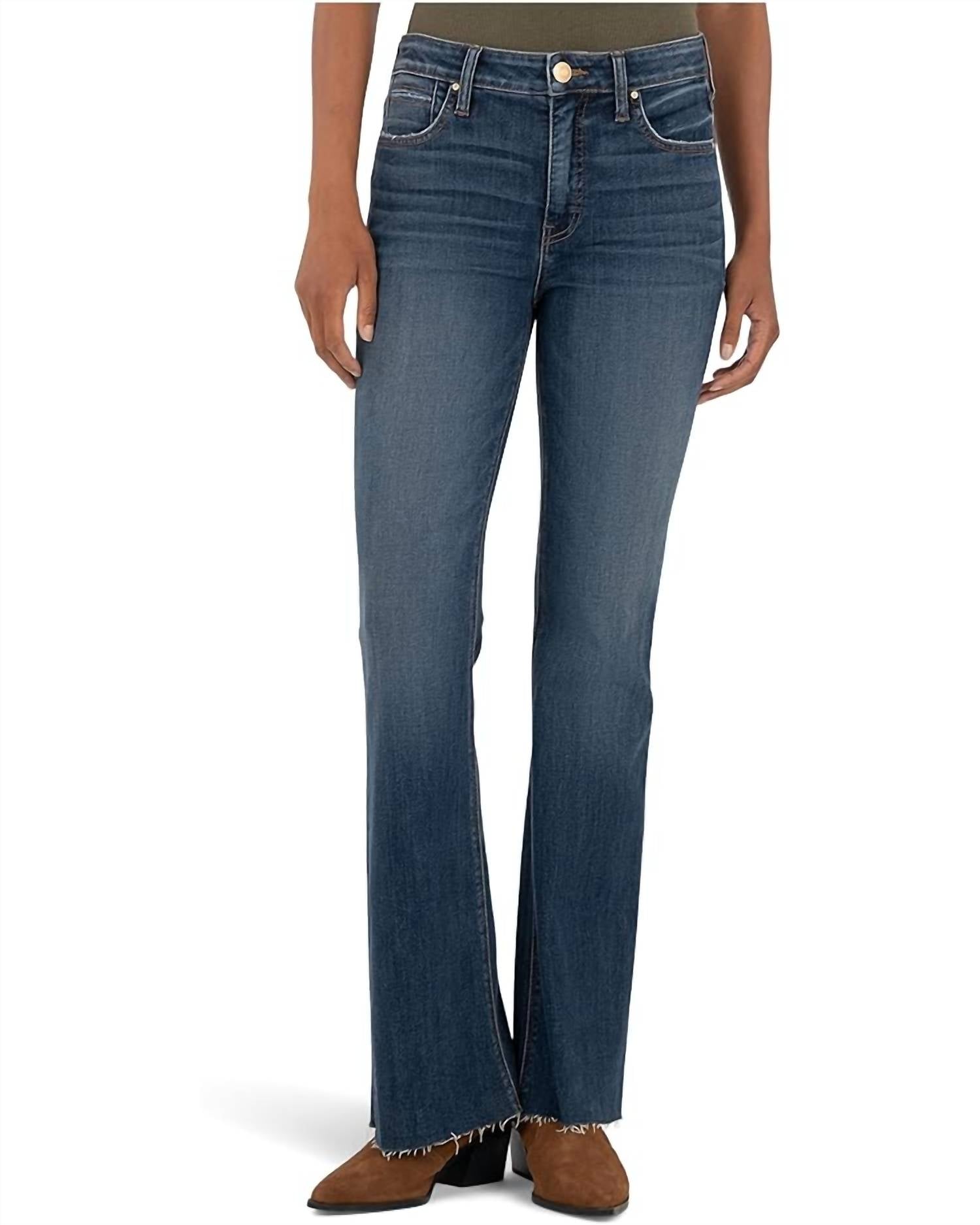 Джинсы Stella High Rise Fab Ab Flare Jeans в интригующем стиле KUT FROM THE KLOTH, intriguing
Джинсы Stella High Rise Fab Ab Flare Jeans в интригующем стиле KUT FROM THE KLOTH, intriguing