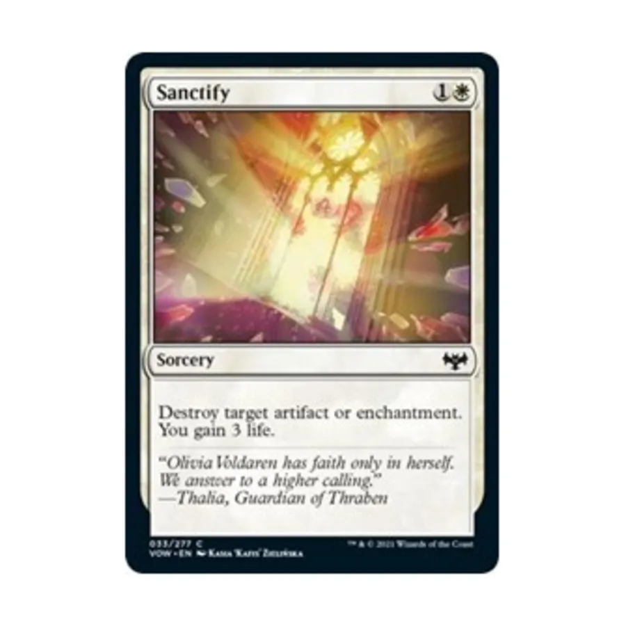 CCG Освятить (С), MTG - Innistrad: Crimson Vow 
CCG Освятить (С), MTG - Innistrad: Crimson Vow