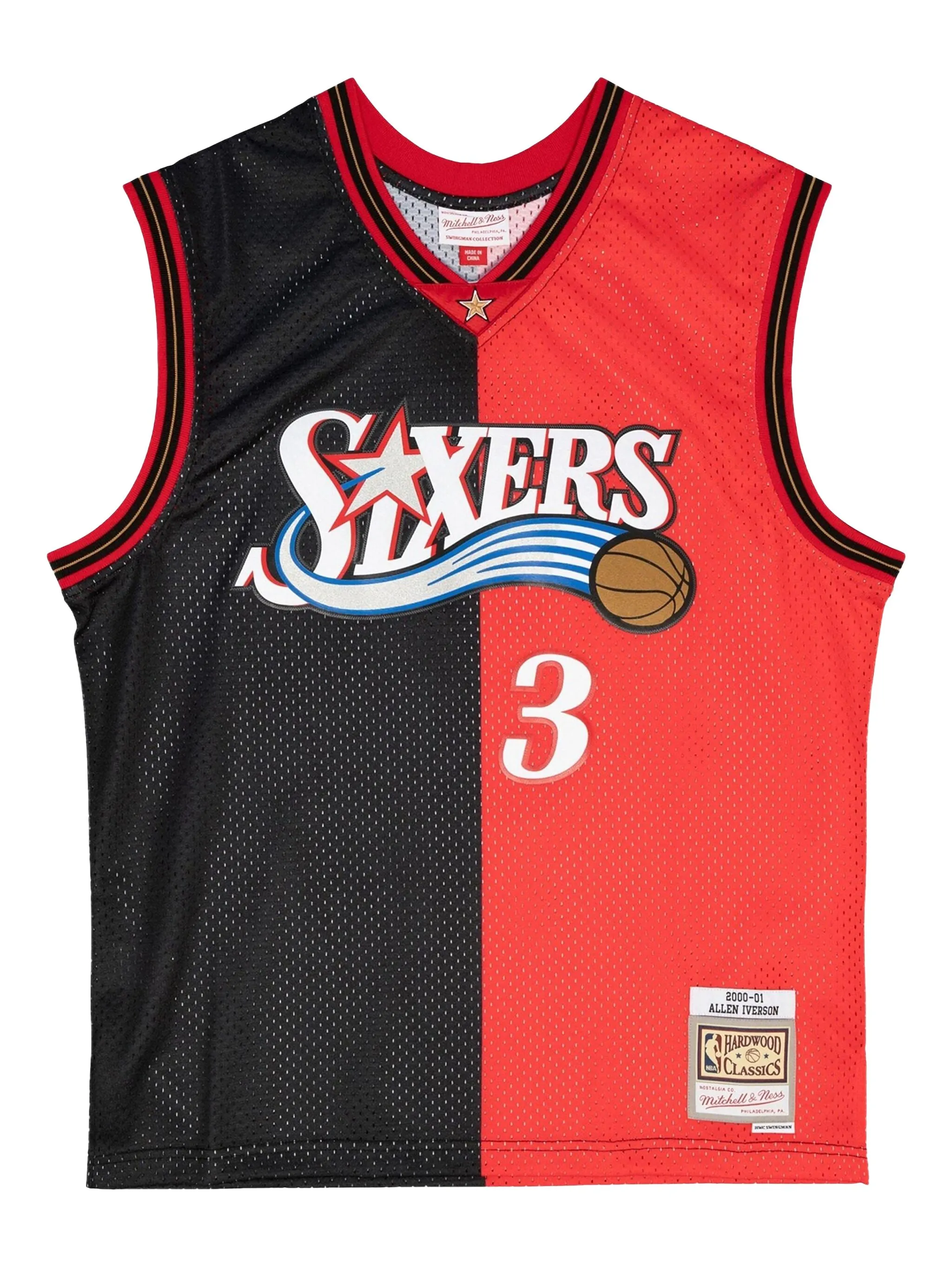 Топ Philadelphia 76ers 2000 Allen Iverson Split Swingman из коллаборации с NBA Mitchell & Ness, черный
Топ Philadelphia 76ers 2000 Allen Iverson Split Swingman из коллаборации с NBA Mitchell & Ness, черный