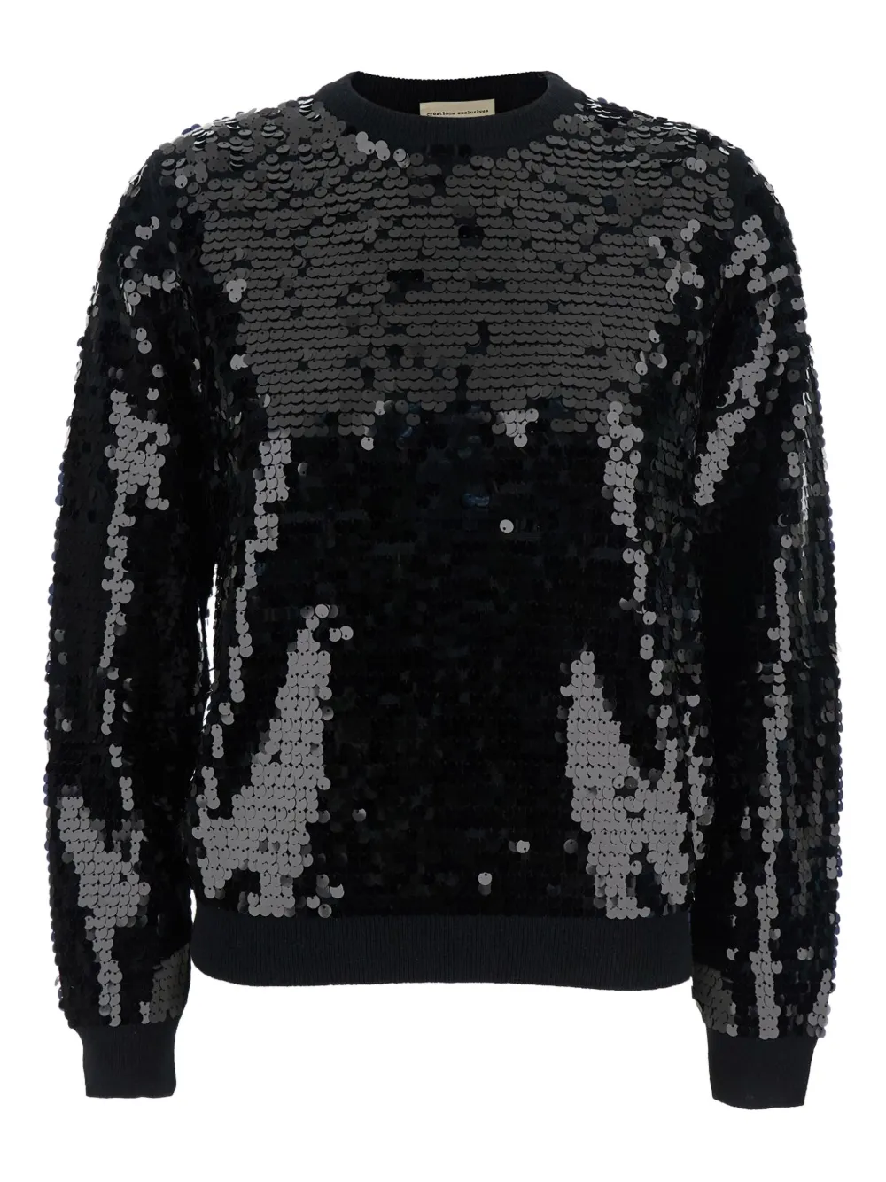 Свитер, украшенный пайетками Semicouture, черный
Свитер, украшенный пайетками Semicouture, черный