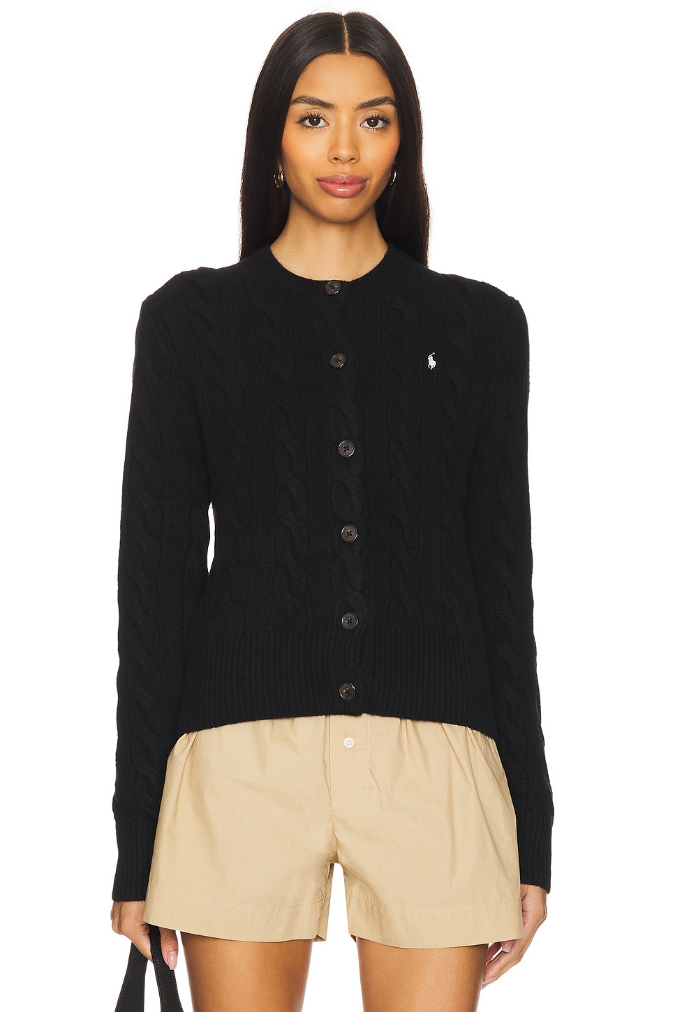 Кардиган из шерсти и кашемира cable-knit, поло, черный Polo Ralph Lauren, черный
Кардиган из шерсти и кашемира cable-knit, поло, черный Polo Ralph Lauren, черный