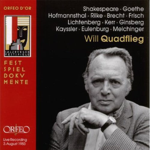 CD диск Shakespeare / Hofmannsthal / Will Quadflieg: Der Schauspieler Im Spiegel Der Dichtung
CD диск Shakespeare / Hofmannsthal / Will Quadflieg: Der Schauspieler Im Spiegel Der Dichtung