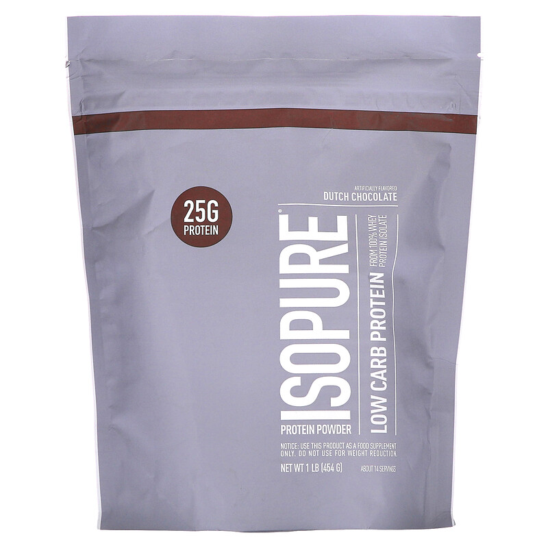 Isopure, Протеиновый порошок с низким содержанием углеводов, голландский шоколад, 1 фунт (454 г)
Isopure, Протеиновый порошок с низким содержанием углеводов, голландский шоколад, 1 фунт (454 г)