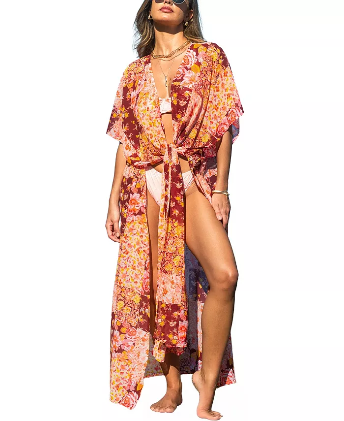 Женский цветочный кимоно Festival Bound для пляжа Cupshe, красный
Женский цветочный кимоно Festival Bound для пляжа Cupshe, красный