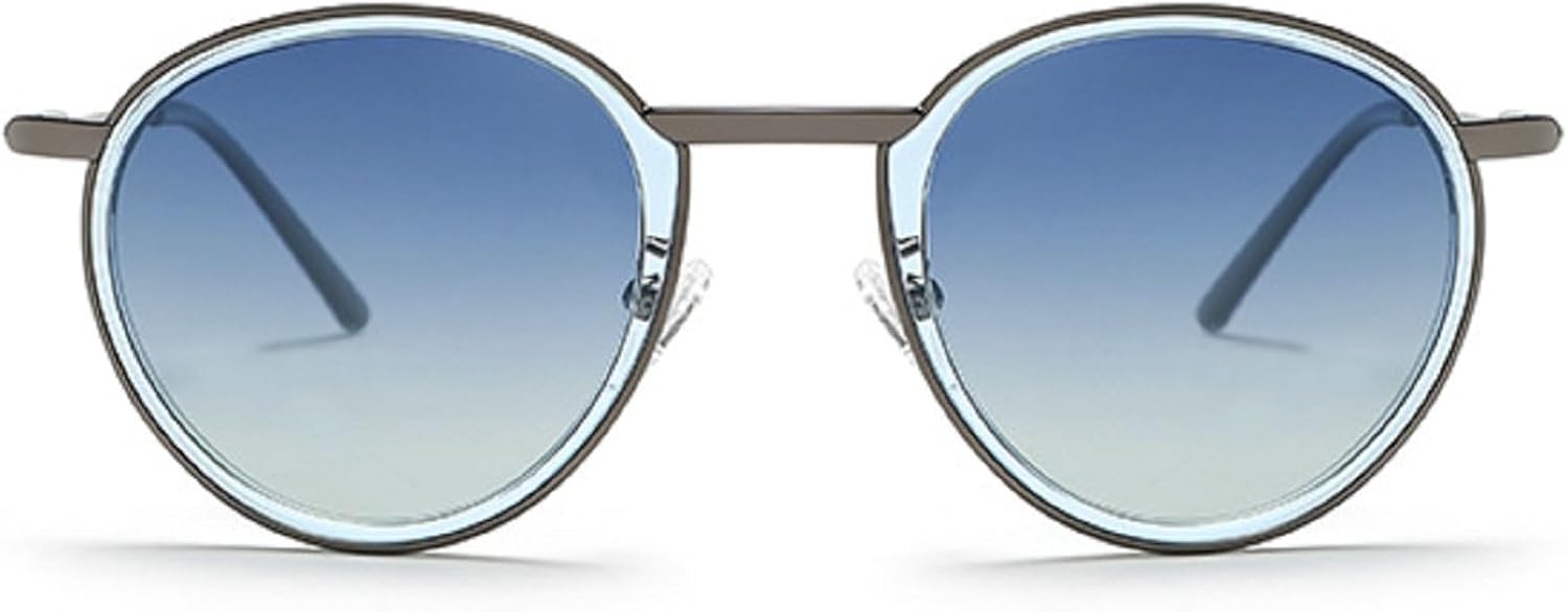 Ретро металлические круглые солнцезащитные очки для мужчин и женщин, модные градиентные солнцезащитные очки, роскошные металлические очки с защитой от УФ-излучения UV400, трендовые панк-солнцезащитные очки mincl, Gradient Blue
Ретро металлические круглые солнцезащитные очки для мужчин и женщин, модные градиентные солнцезащитные очки, роскошные металлические очки с защитой от УФ-излучения UV400, трендовые панк-солнцезащитные очки mincl, Gradient Blue