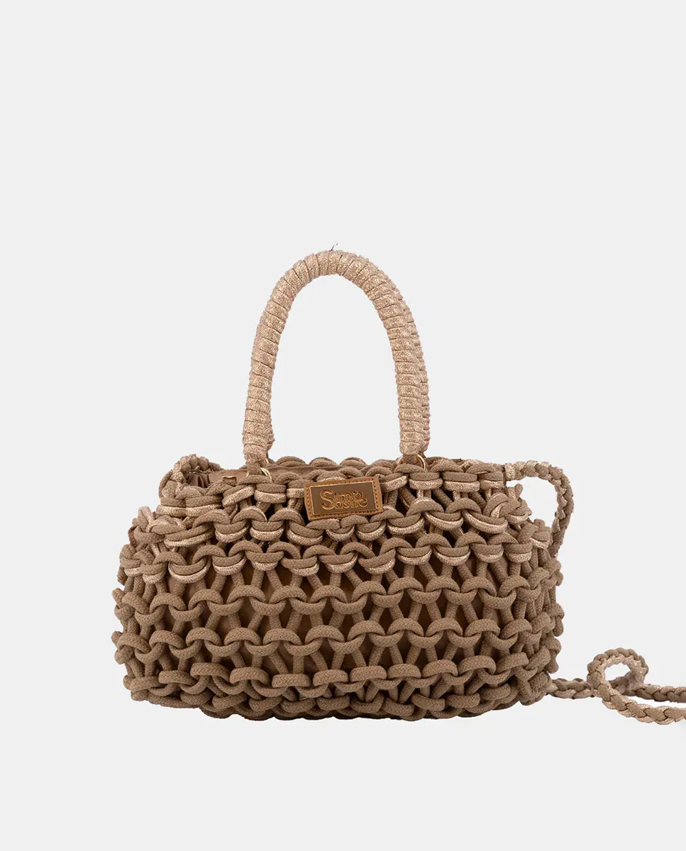 Маленькая сумка из плетеного хлопка и металлической веревки Simó Sastre, коричневый
Маленькая сумка из плетеного хлопка и металлической веревки Simó Sastre, коричневый