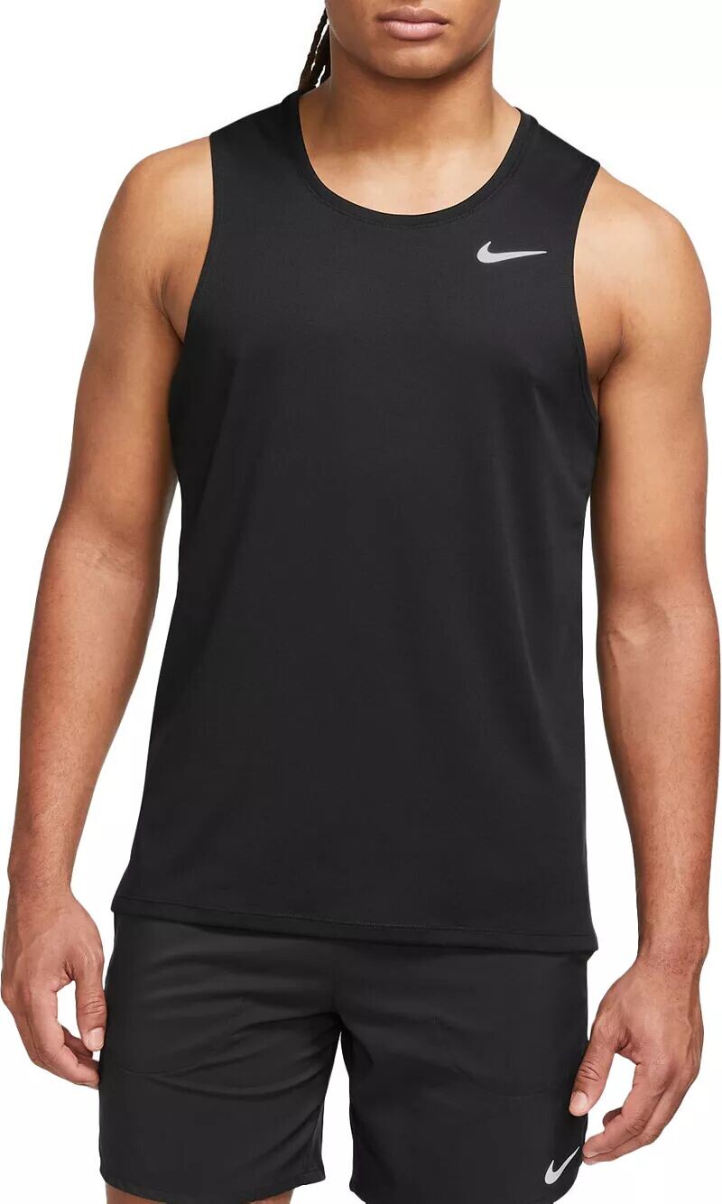Мужская майка для бега Nike Dri-FIT Miler, черный
Мужская майка для бега Nike Dri-FIT Miler, черный