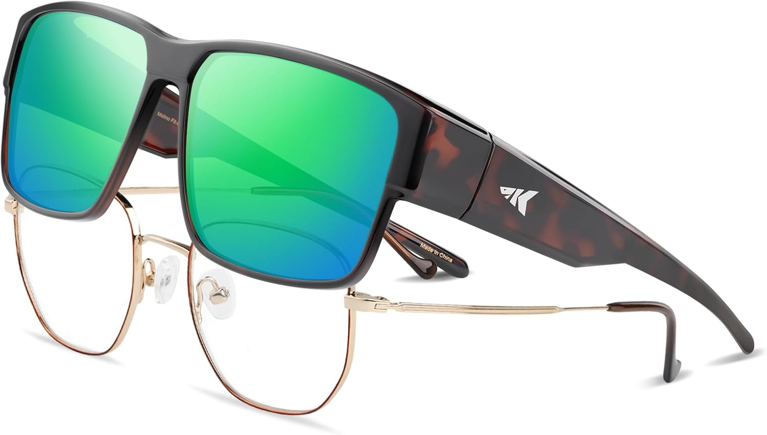 Поляризованные солнцезащитные очки KastKing Molino Fit-Over с защитой от УФ-излучения UV400, сверхлегкие, облегающие, для рыбалки и спорта, линзы TAC, C: Gloss Demi Frame, Chartruesse Mirror
Поляризованные солнцезащитные очки KastKing Molino Fit-Over с защитой от УФ-излучения UV400, сверхлегкие, облегающие, для рыбалки и спорта, линзы TAC, C: Gloss Demi Frame, Chartruesse Mirror