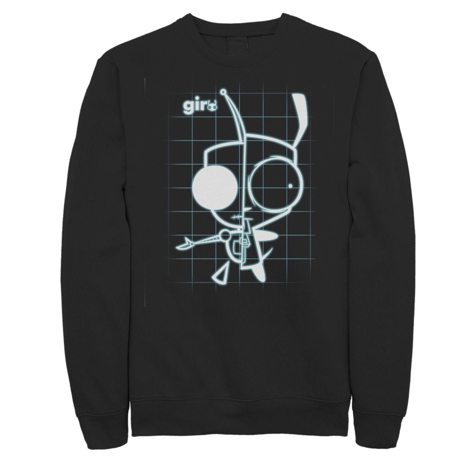Мужской флисовый пуловер с рисунком Invader Zim X-Ray Schematic GIR Nickelodeon, черный
Мужской флисовый пуловер с рисунком Invader Zim X-Ray Schematic GIR Nickelodeon, черный
