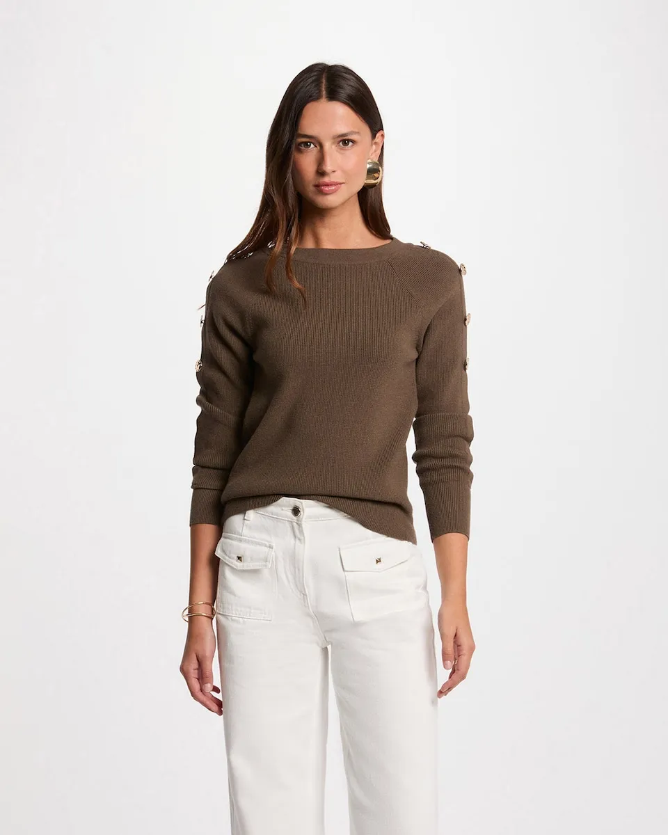 Женский джемпер с вырезом лодочка Morgan, темно-коричневый
Женский джемпер с вырезом лодочка Morgan, темно-коричневый