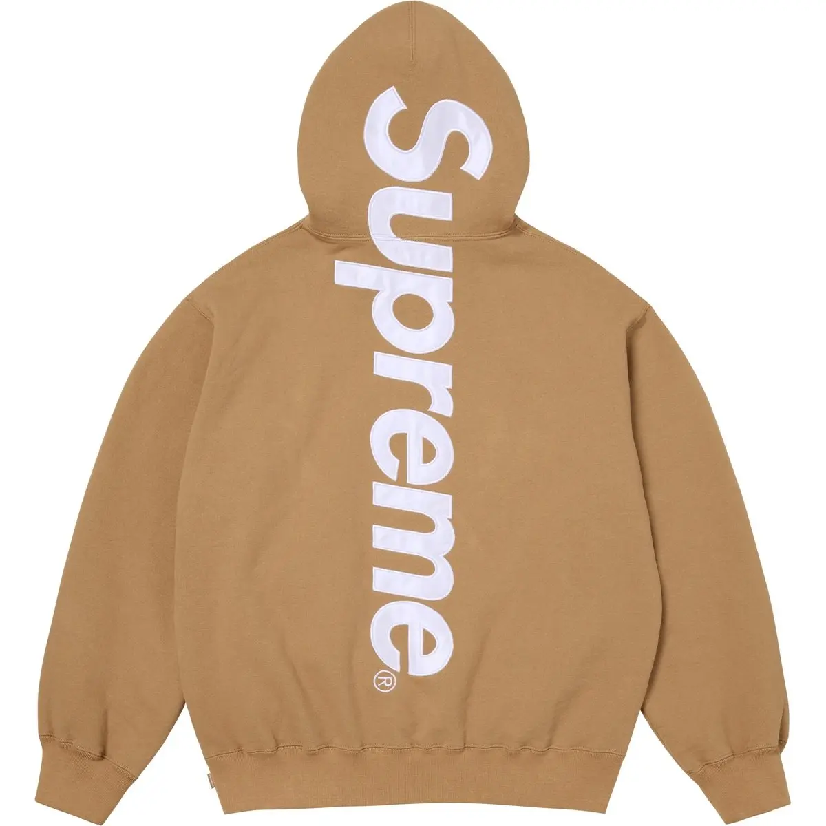 Сатиновая худи с аппликацией FW24 Supreme, хаки
Сатиновая худи с аппликацией FW24 Supreme, хаки
