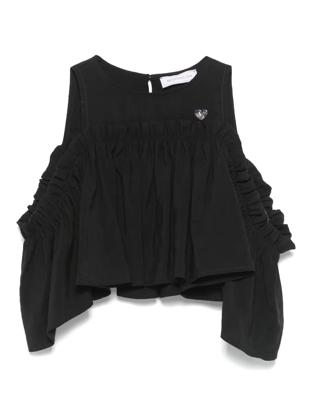 Блузка с открытыми плечами Monnalisa, черный
Блузка с открытыми плечами Monnalisa, черный