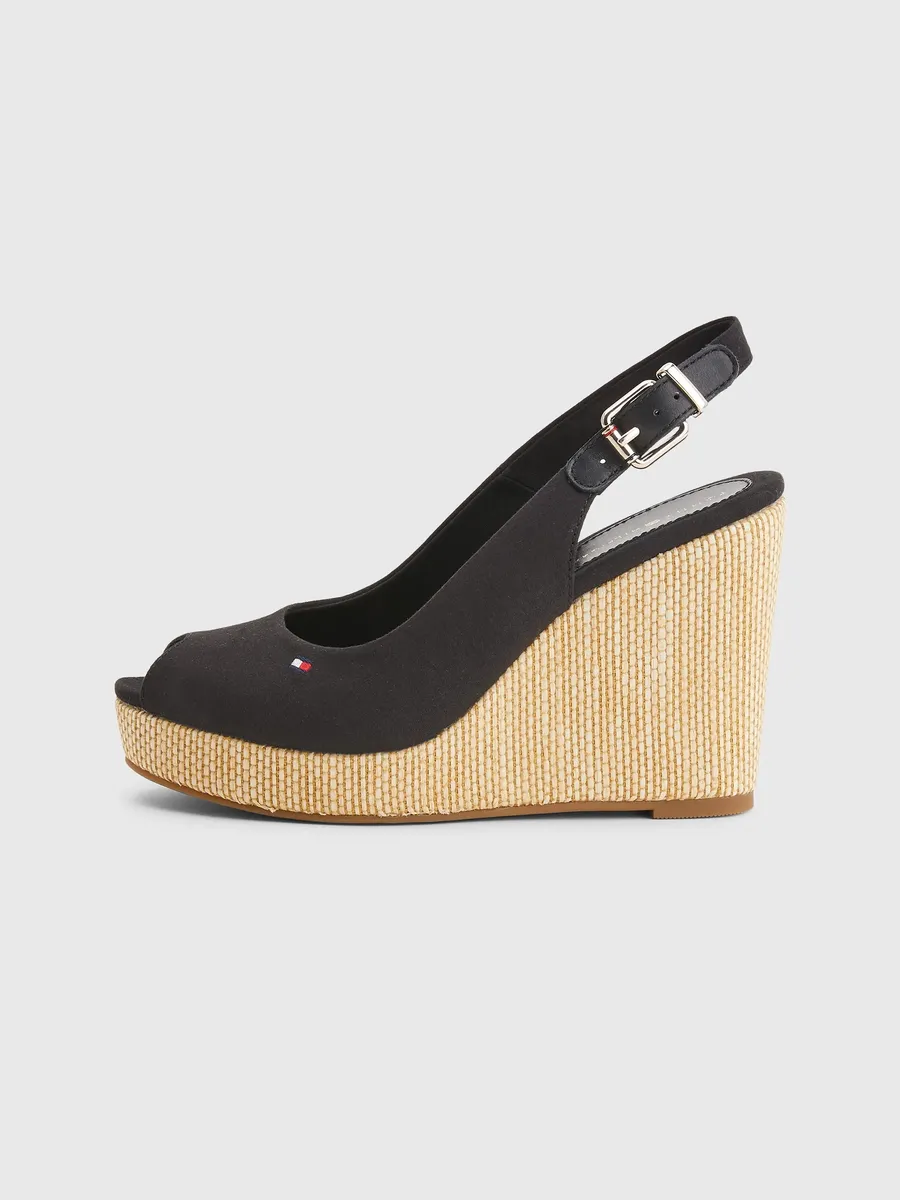 Босоножки на танкетке Tommy Hilfiger "ICONIC ELENA SLING BACK WEDGE", летняя обувь, босоножки, каблук-танкетка, с регулируемой пряжкой, черный
Босоножки на танкетке Tommy Hilfiger "ICONIC ELENA SLING BACK WEDGE", летняя обувь, босоножки, каблук-танкетка, с регулируемой пряжкой, черный