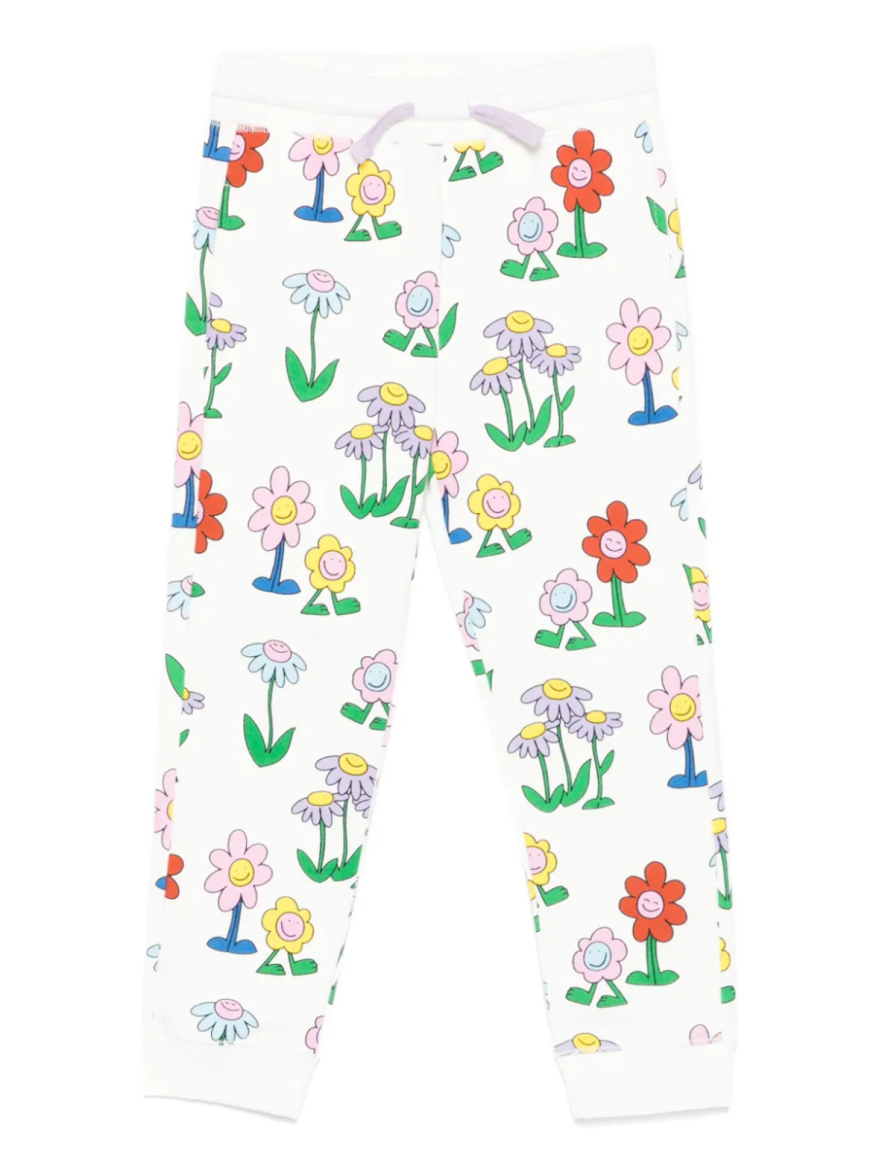 Брюки с цветочным принтом и завязками Stella McCartney Kids, белый
Брюки с цветочным принтом и завязками Stella McCartney Kids, белый