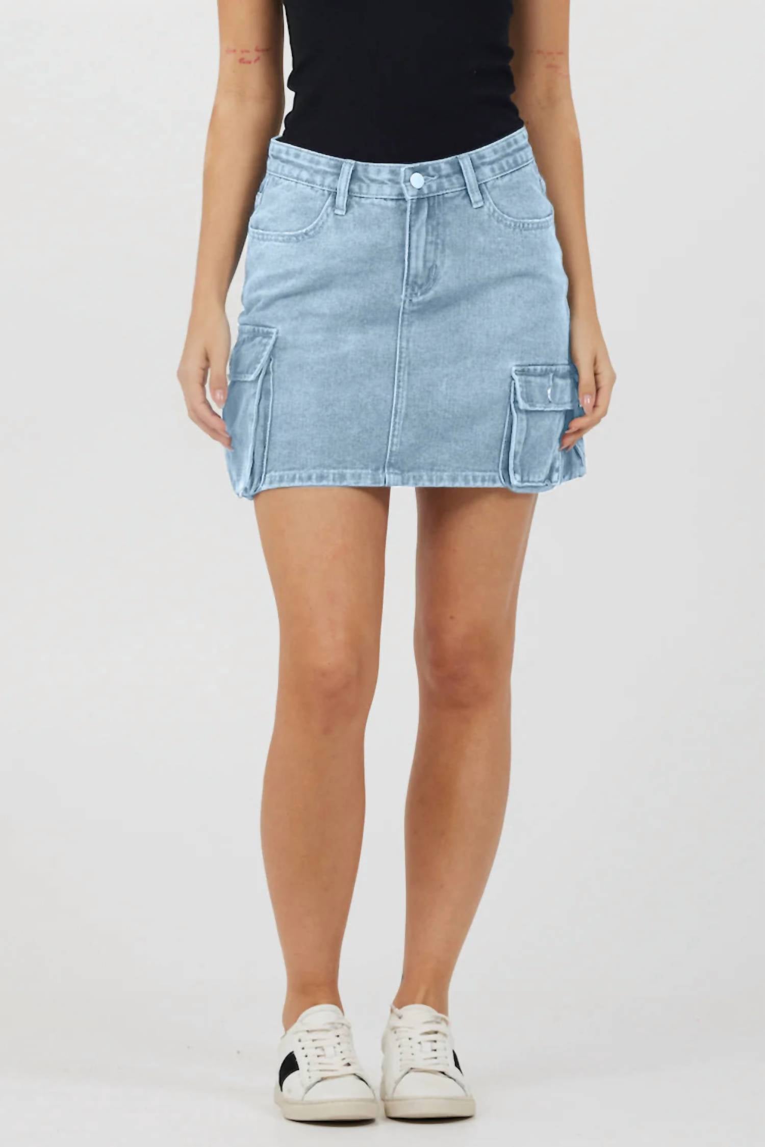 Юбка-карго цвета деним-синего цвета Vintage Havana
Юбка-карго цвета деним-синего цвета Vintage Havana