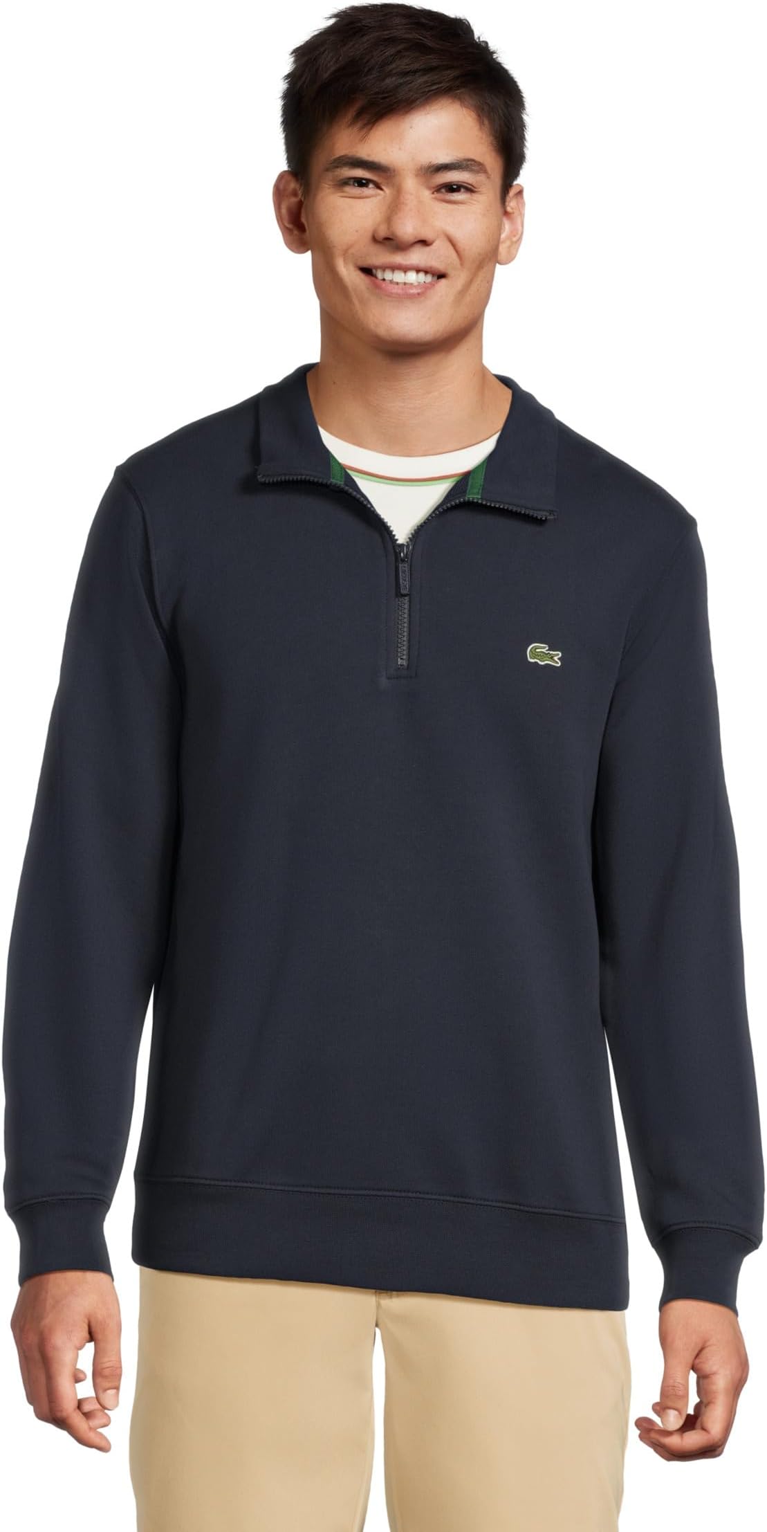 Мужская флисовая толстовка с высоким воротом на молнии Lacoste, Navy Blue
Мужская флисовая толстовка с высоким воротом на молнии Lacoste, Navy Blue