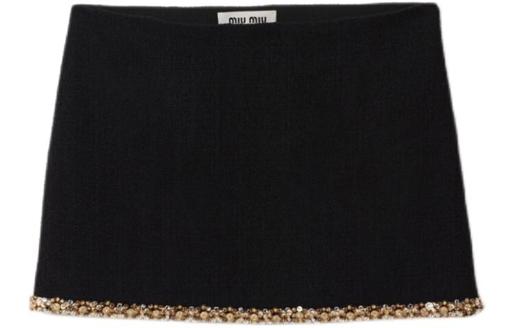 Повседневная юбка женская черная Miu Miu 
Повседневная юбка женская черная Miu Miu