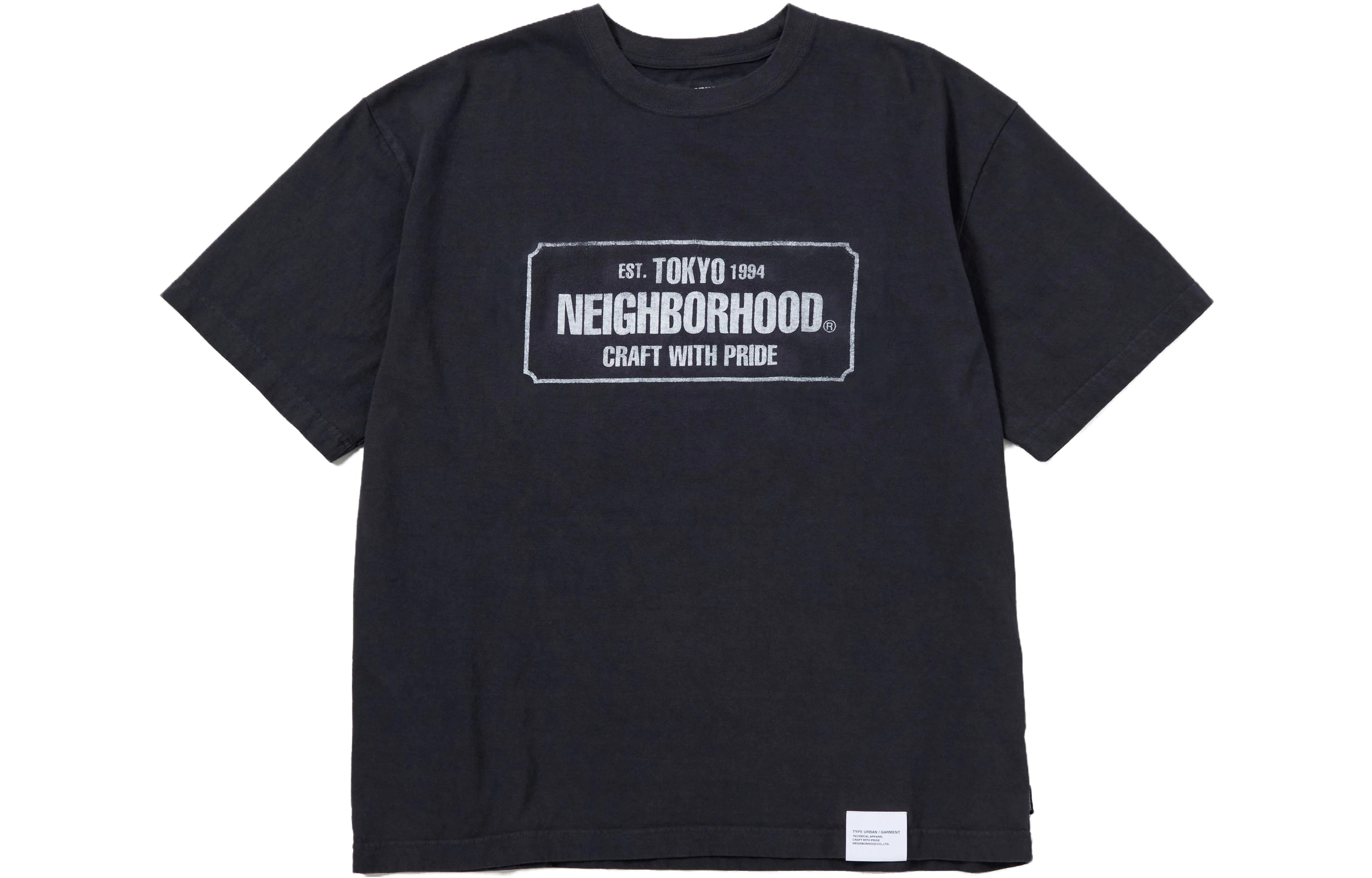 Футболка с круглым вырезом, окрашенная сернистым красителем NEIGHBORHOOD, черный
Футболка с круглым вырезом, окрашенная сернистым красителем NEIGHBORHOOD, черный