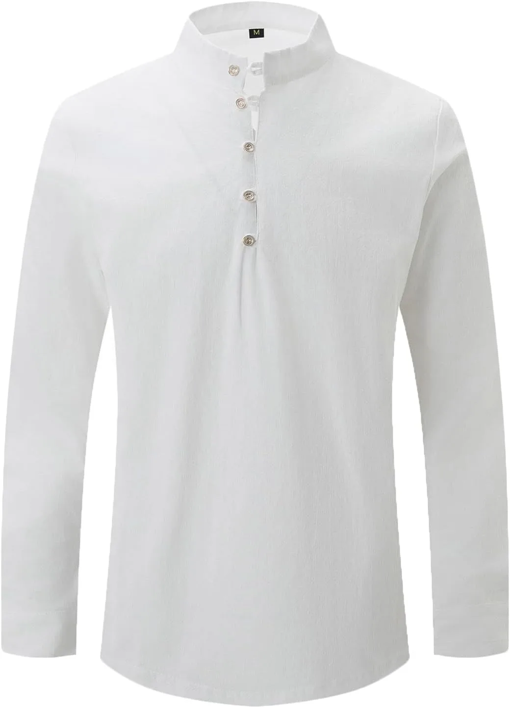 Мужская повседневная рубашка с длинным рукавом из хлопка и льна
Мужская повседневная рубашка с длинным рукавом из хлопка и льна