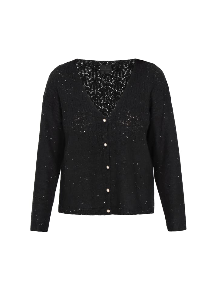 Женский кардиган черного цвета DreiMaster
Женский кардиган черного цвета DreiMaster