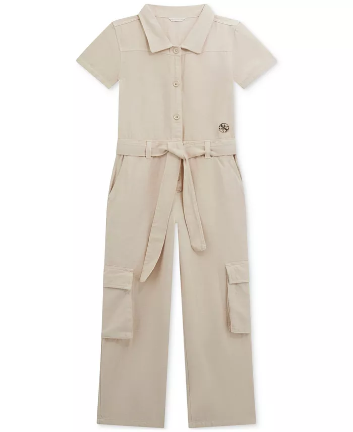 Комбинезон с короткими рукавами из твила для девочек постарше GUESS, коричневый/бежевый
Комбинезон с короткими рукавами из твила для девочек постарше GUESS, коричневый/бежевый