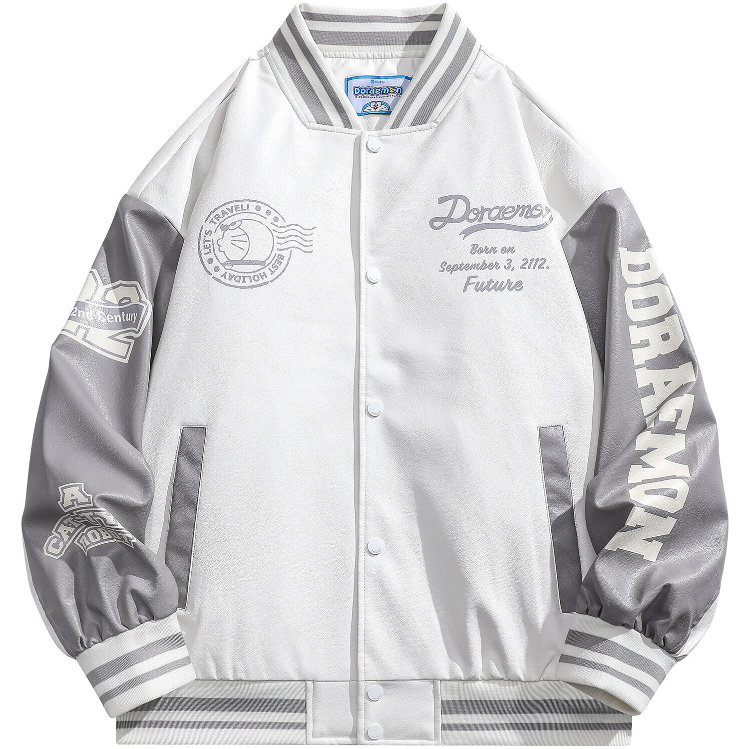 Бейсбольная куртка унисекс Doraemon, Черный
Бейсбольная куртка унисекс Doraemon, Черный