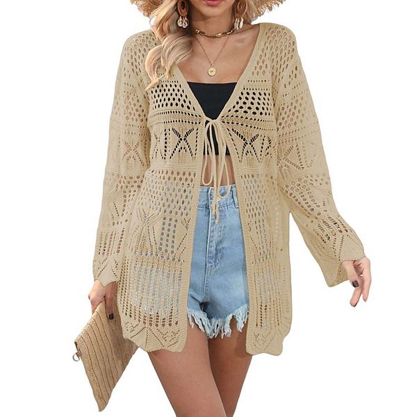 Женский кардиган с завязкой спереди, длинный рукав, легкий оверсайз, ажурный, летняя накидка Hallih Burton, Khaki, Хаки, Женский кардиган с завязкой спереди, длинный рукав, легкий оверсайз, ажурный, летняя накидка Hallih Burton, Khaki
Женский кардиган с завязкой спереди, длинный рукав, легкий оверсайз, ажурный, летняя накидка Hallih Burton, Khaki, Хаки, Женский кардиган с завязкой спереди, длинный рукав, легкий оверсайз, ажурный, летняя накидка Hallih Burton, Khaki