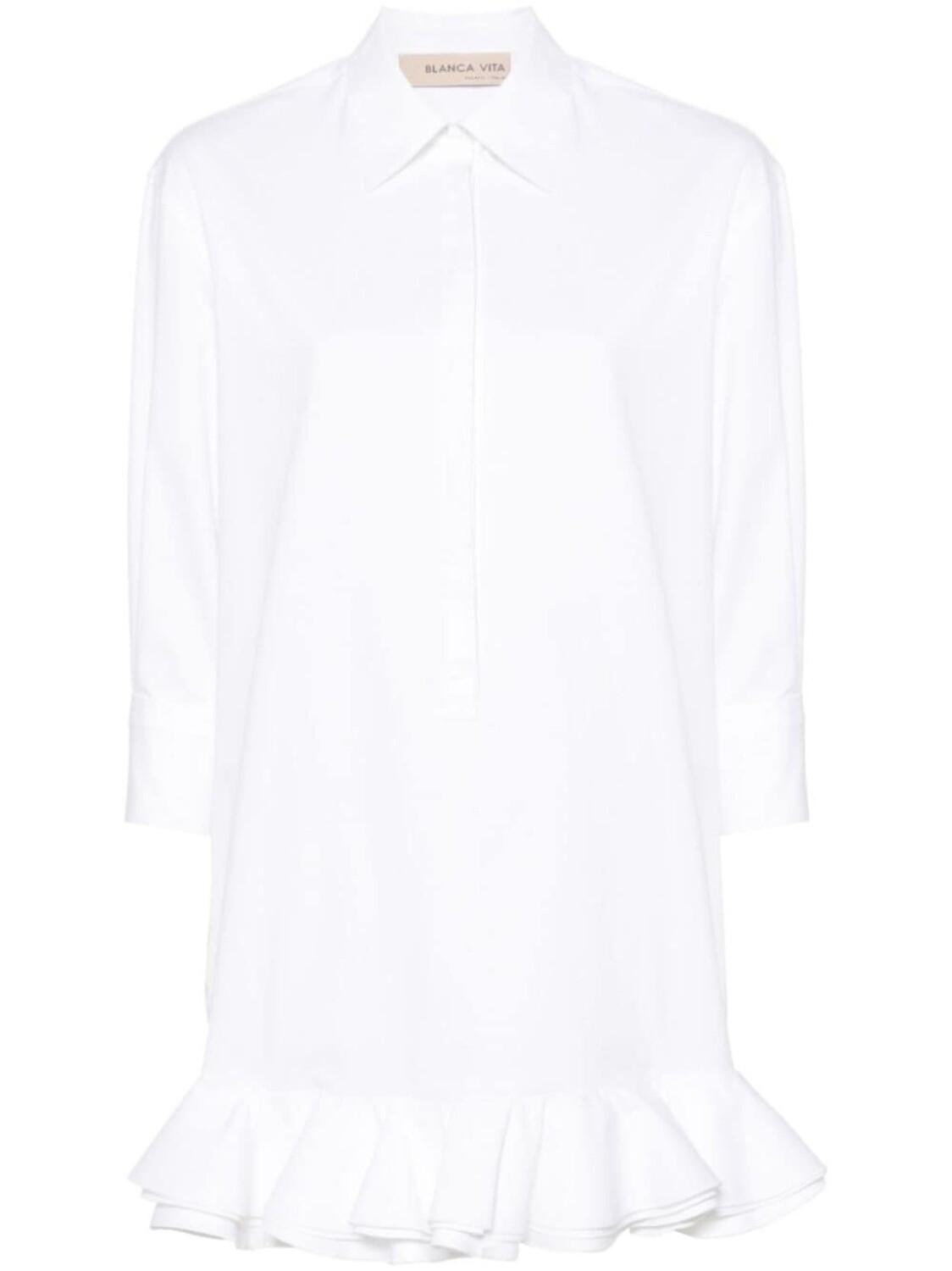 Платье Acaly с рюшами Blanca Vita, белый 
Платье Acaly с рюшами Blanca Vita, белый