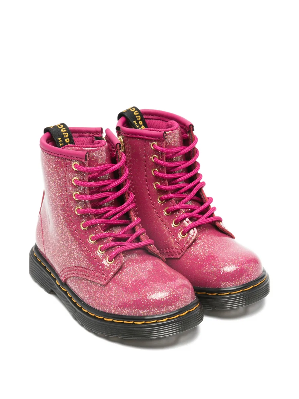 Ботинки на шнуровке с эффектом блесток Dr. Martens Kids, розовый
Ботинки на шнуровке с эффектом блесток Dr. Martens Kids, розовый
