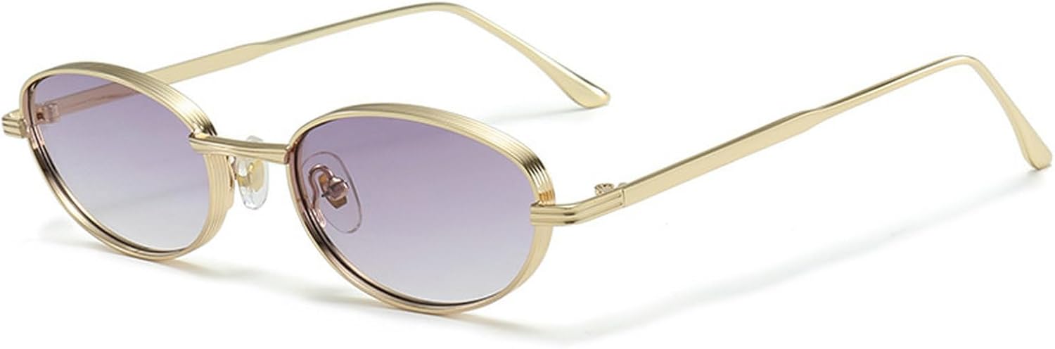 Ретро овальные солнцезащитные очки для женщин и мужчин, узкие, маленькие, металлические, женские солнцезащитные очки с градиентным переходом, узкие солнцезащитные очки mincl, C6
Ретро овальные солнцезащитные очки для женщин и мужчин, узкие, маленькие, металлические, женские солнцезащитные очки с градиентным переходом, узкие солнцезащитные очки mincl, C6