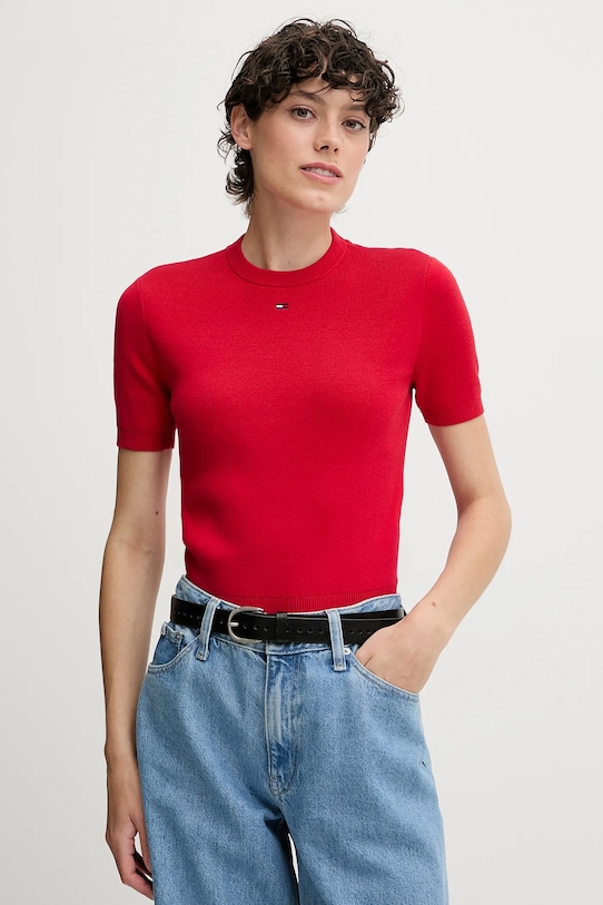 Хлопковый свитер Tommy Jeans, красный
Хлопковый свитер Tommy Jeans, красный
