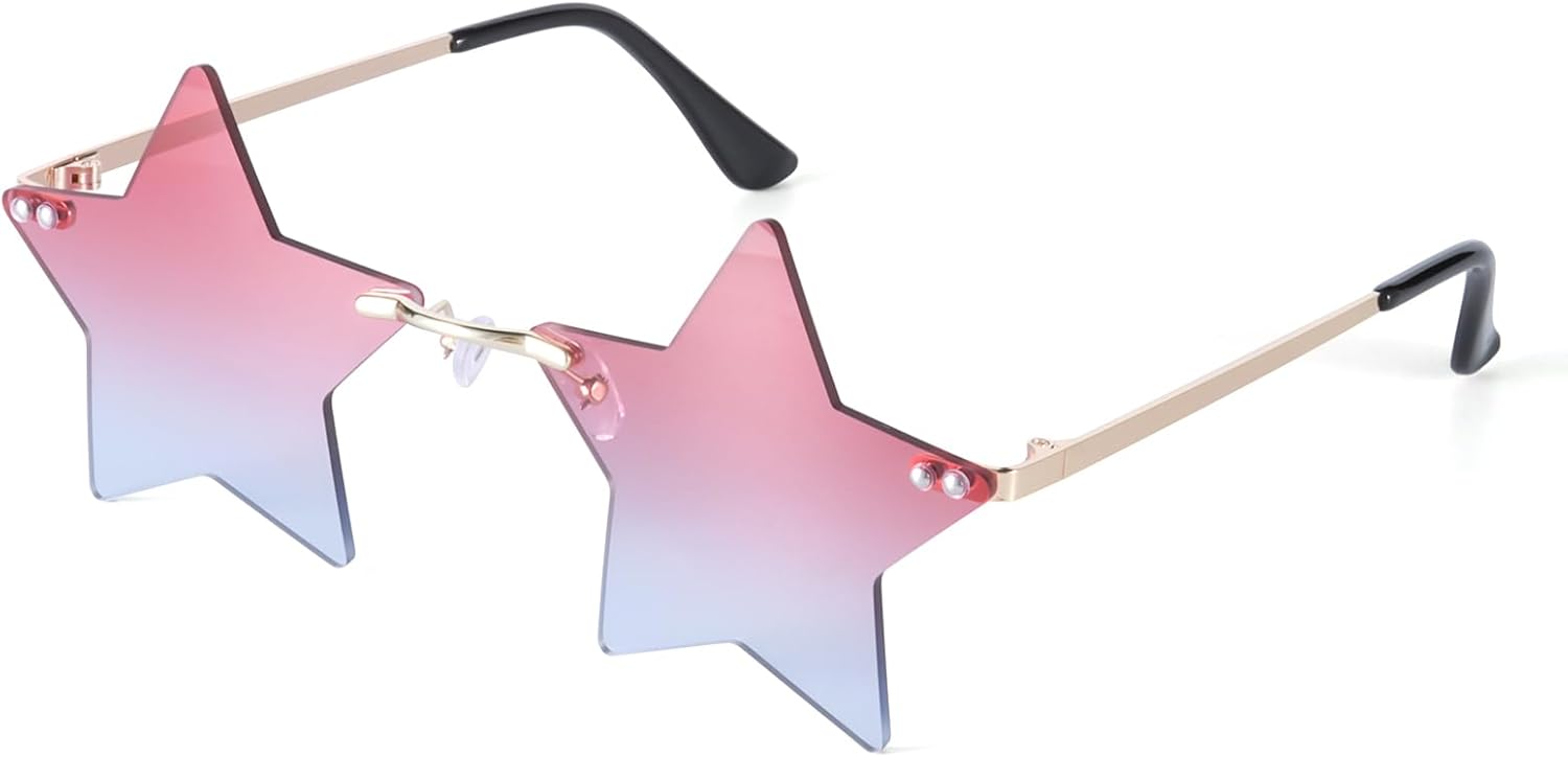 Солнцезащитные очки без оправы со звездами, разноцветные солнцезащитные очки для женщин, очки с пентаграммой, сувенир для вечеринки на Хэллоуин, очки со звездами Dazzleimart, Red Grey
Солнцезащитные очки без оправы со звездами, разноцветные солнцезащитные очки для женщин, очки с пентаграммой, сувенир для вечеринки на Хэллоуин, очки со звездами Dazzleimart, Red Grey