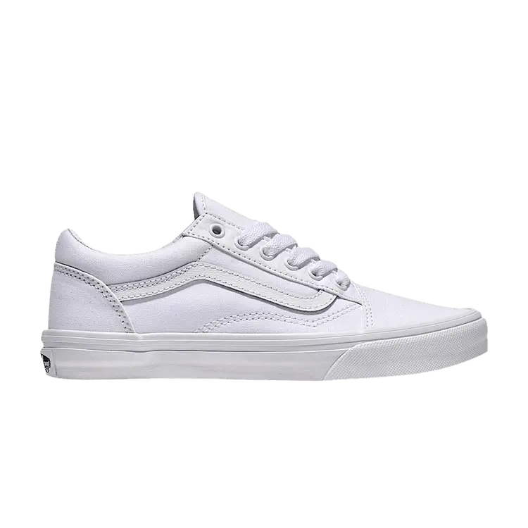 Кроссовки Vans Old Skool Kids 'True White', белый
Кроссовки Vans Old Skool Kids 'True White', белый