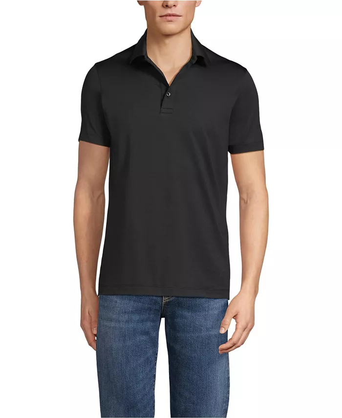 Мужская школьная форма быстросохнущая короткий рукав современный крой поло Lands' End, черный
Мужская школьная форма быстросохнущая короткий рукав современный крой поло Lands' End, черный