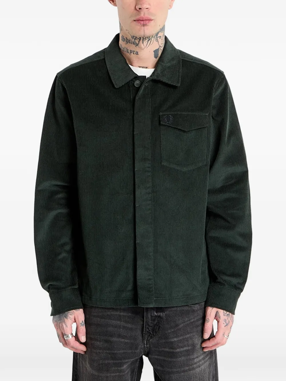 Вельветовая рубашка с нагрудным карманом Fred Perry, зеленый
Вельветовая рубашка с нагрудным карманом Fred Perry, зеленый