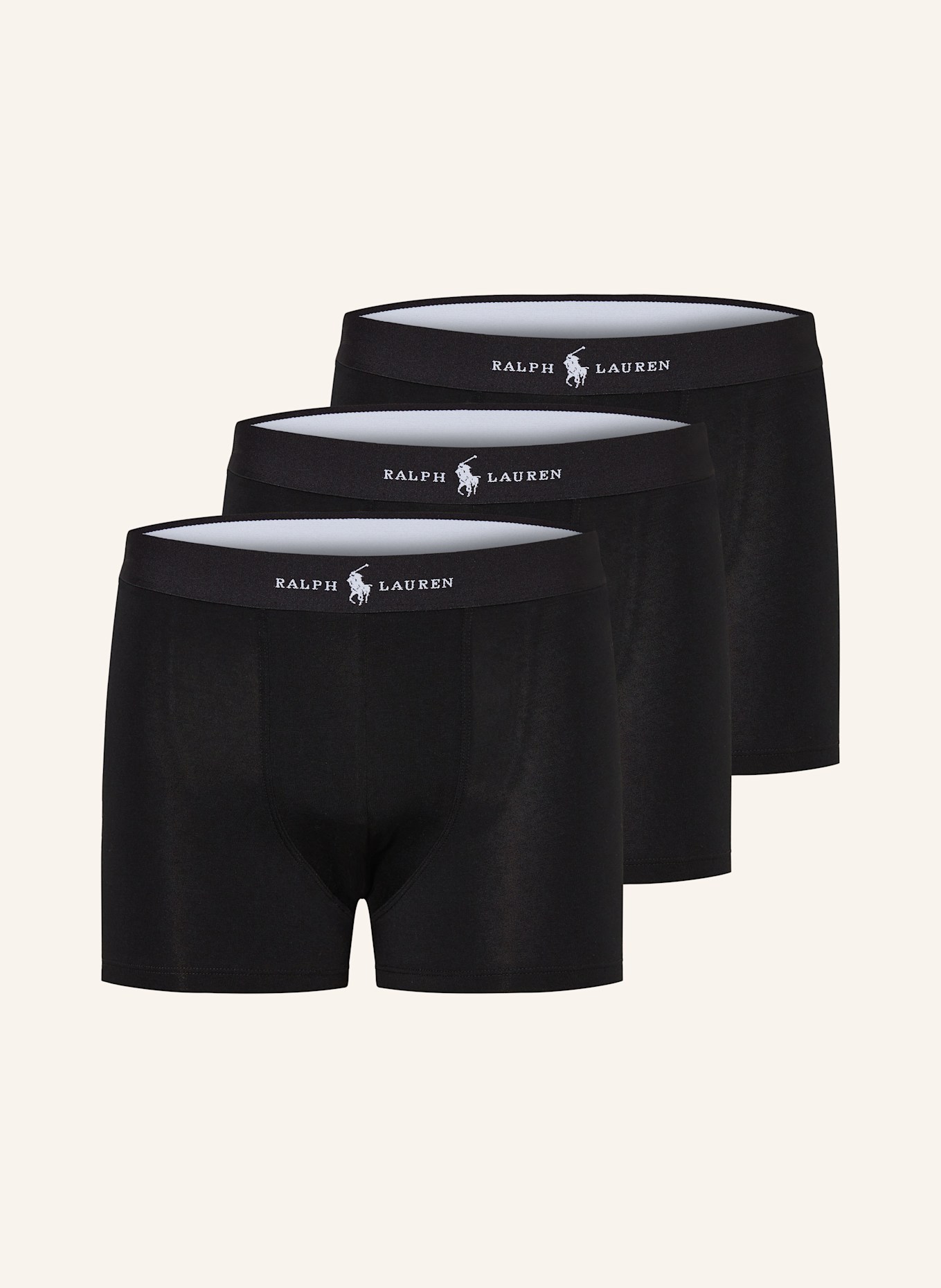 Комплект из 3 пар трусов-боксеров Polo Ralph Lauren, черный 
Комплект из 3 пар трусов-боксеров Polo Ralph Lauren, черный