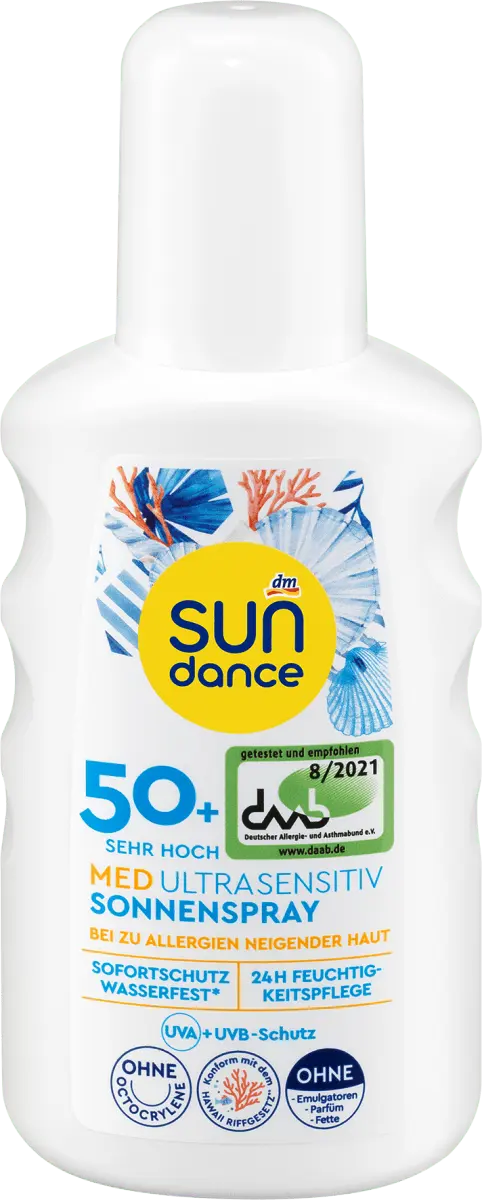 Спрей солнцезащитный MED ультра чувствительный SPF 50+ 200мл SUNDANCE
Спрей солнцезащитный MED ультра чувствительный SPF 50+ 200мл SUNDANCE